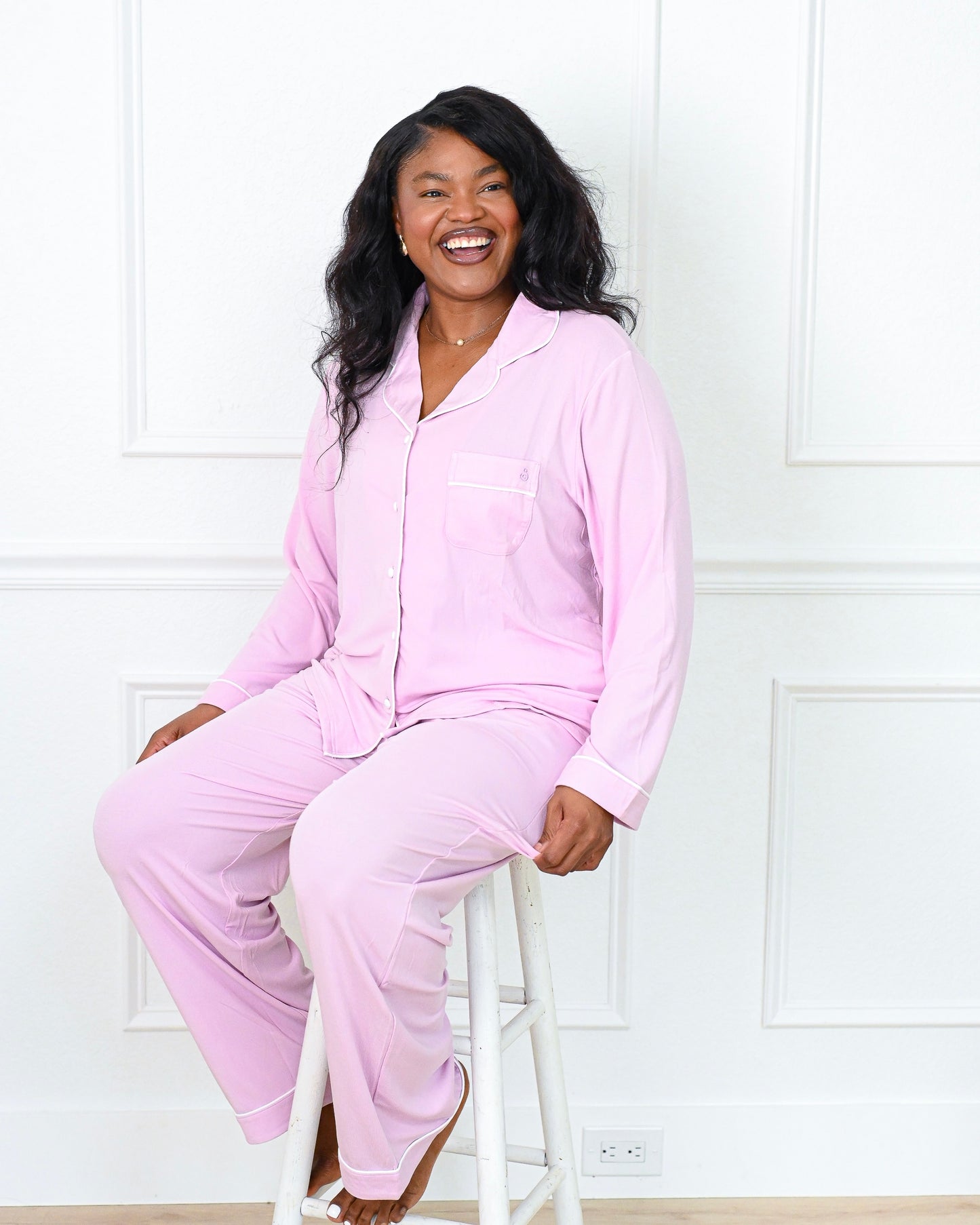 Eco-friendly lilac modal pajamas designed for cozy comfort