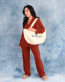 Durable Canva tote with roomy interior and sturdy handles