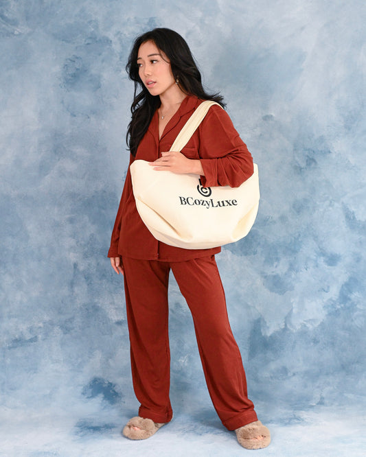 Durable Canva tote with roomy interior and sturdy handles