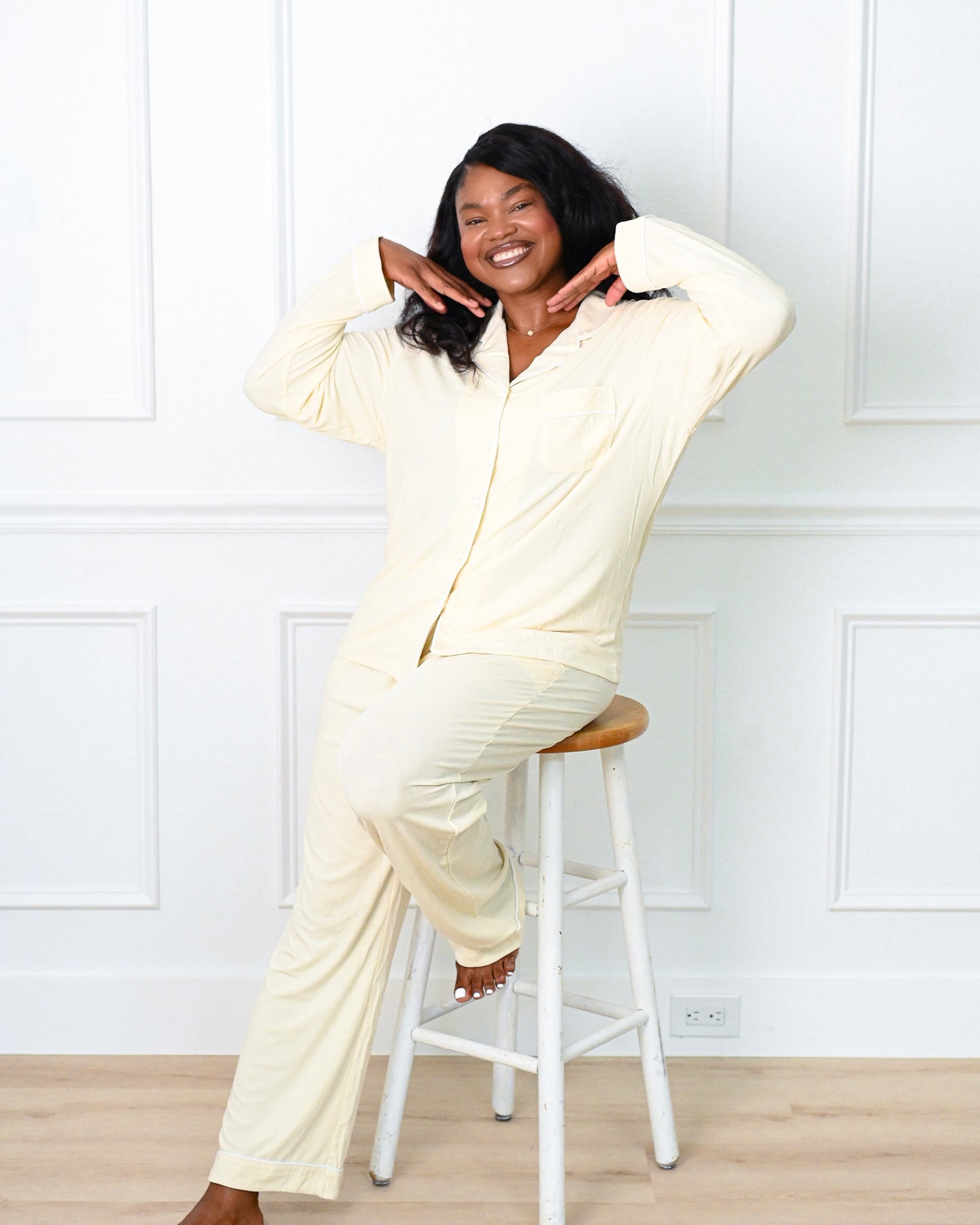 Eco-friendly beige modal pajamas designed for cozy comfort