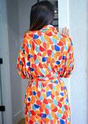 The Dawn Robe -Modal Robe in Citrus Bloom