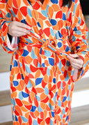 The Dawn Robe -Modal Robe in Citrus Bloom