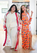 The Dawn Robe -Modal Robe in Citrus Bloom